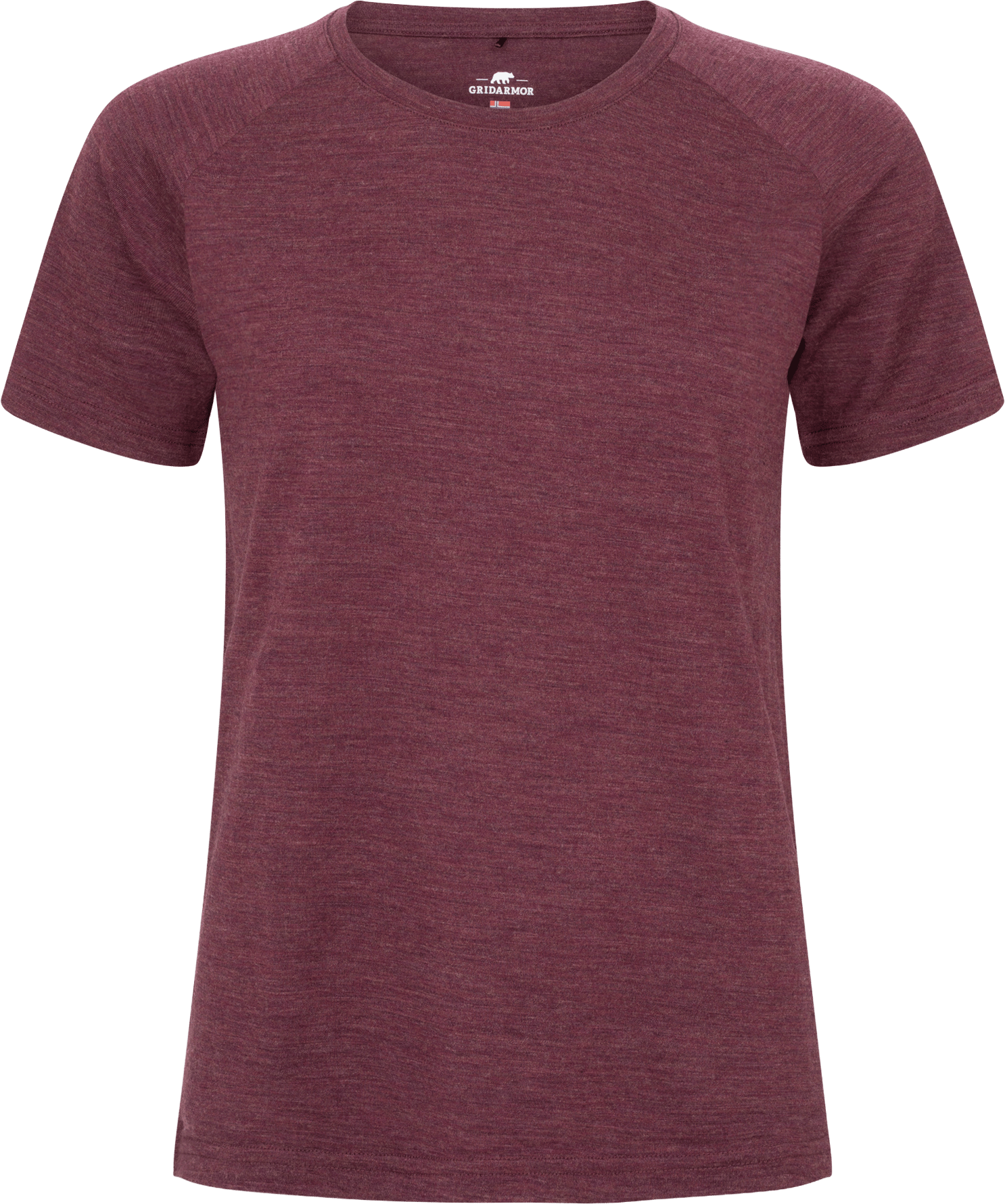 Gridarmor Women's Merino Wool Tee Fig Melange