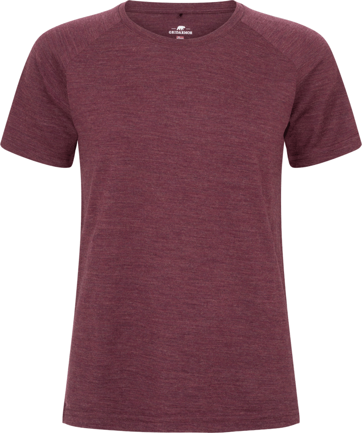 Gridarmor Women's Merino Wool Tee Fig Melange Gridarmor