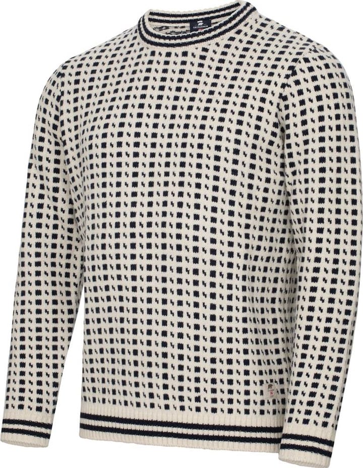 Gridarmor Men's Classic Wool Sweater Snow White Gridarmor