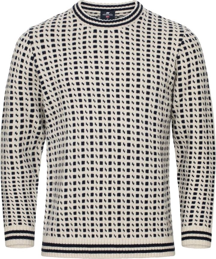 Gridarmor Men's Classic Wool Sweater Snow White Gridarmor