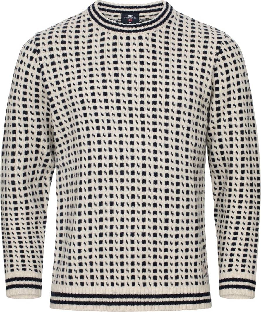 Gridarmor Classic Wool Sweater Men Snow White