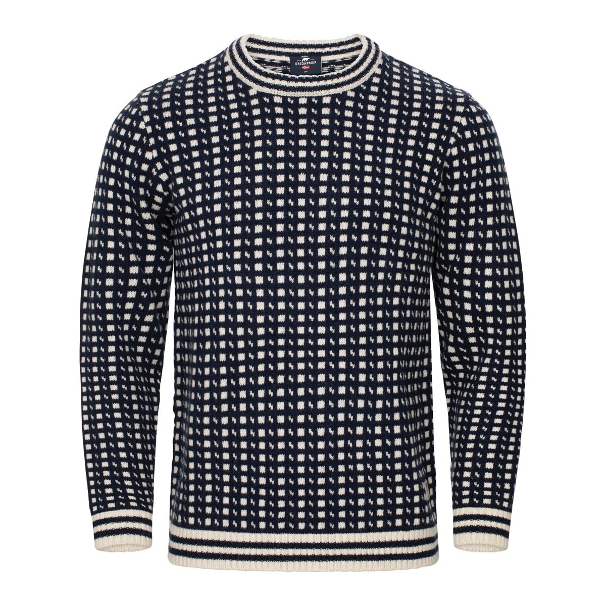 Gridarmor Classic Wool Sweater Men Navy Blazer