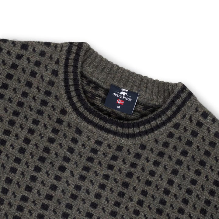 Gridarmor Men's Classic Wool Sweater Dusty Olive Gridarmor