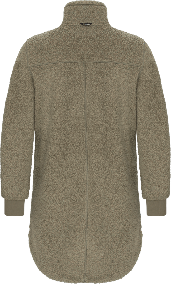Urberg Women's Bonded Pile Jacket Long Oil Green Urberg