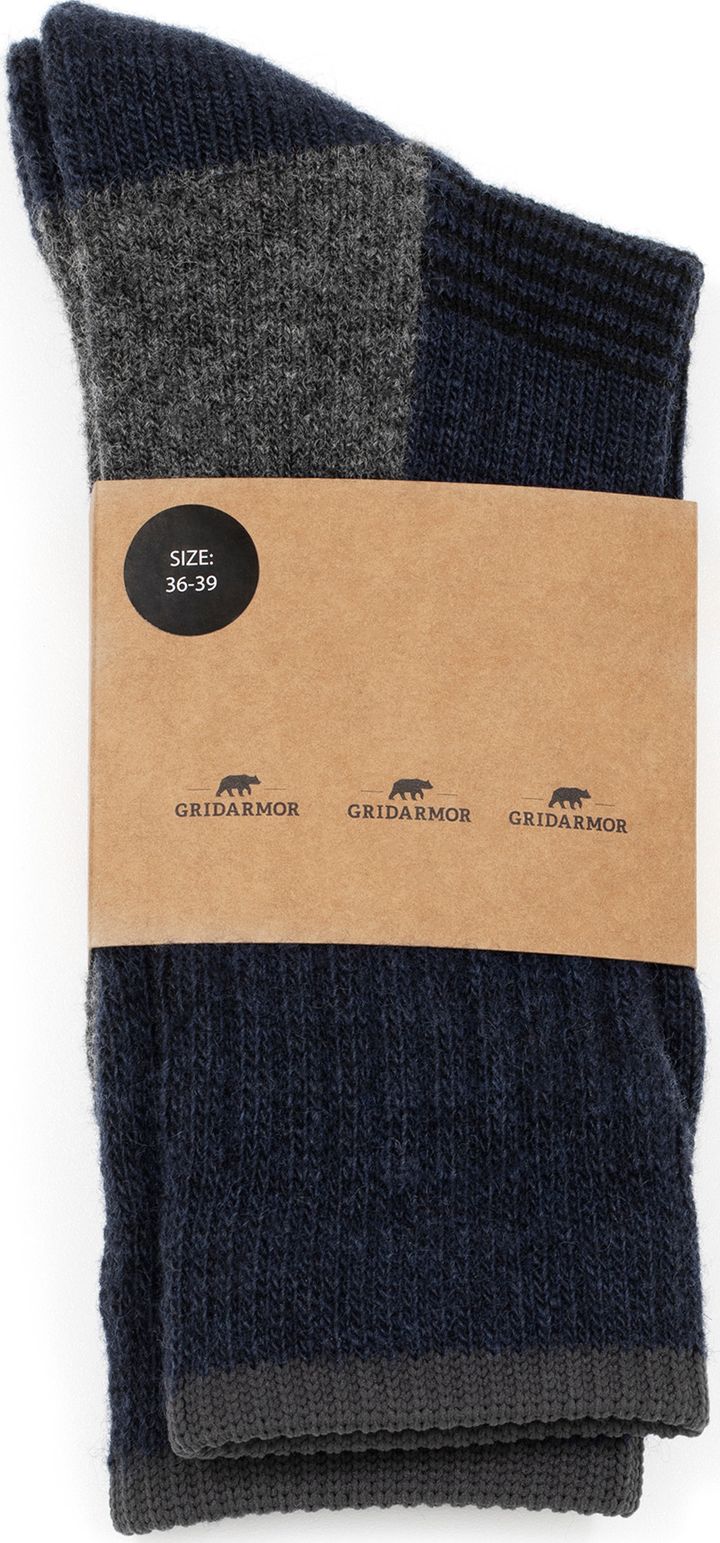 Gridarmor Trekking Merino Wool Sock Dark Navy Gridarmor