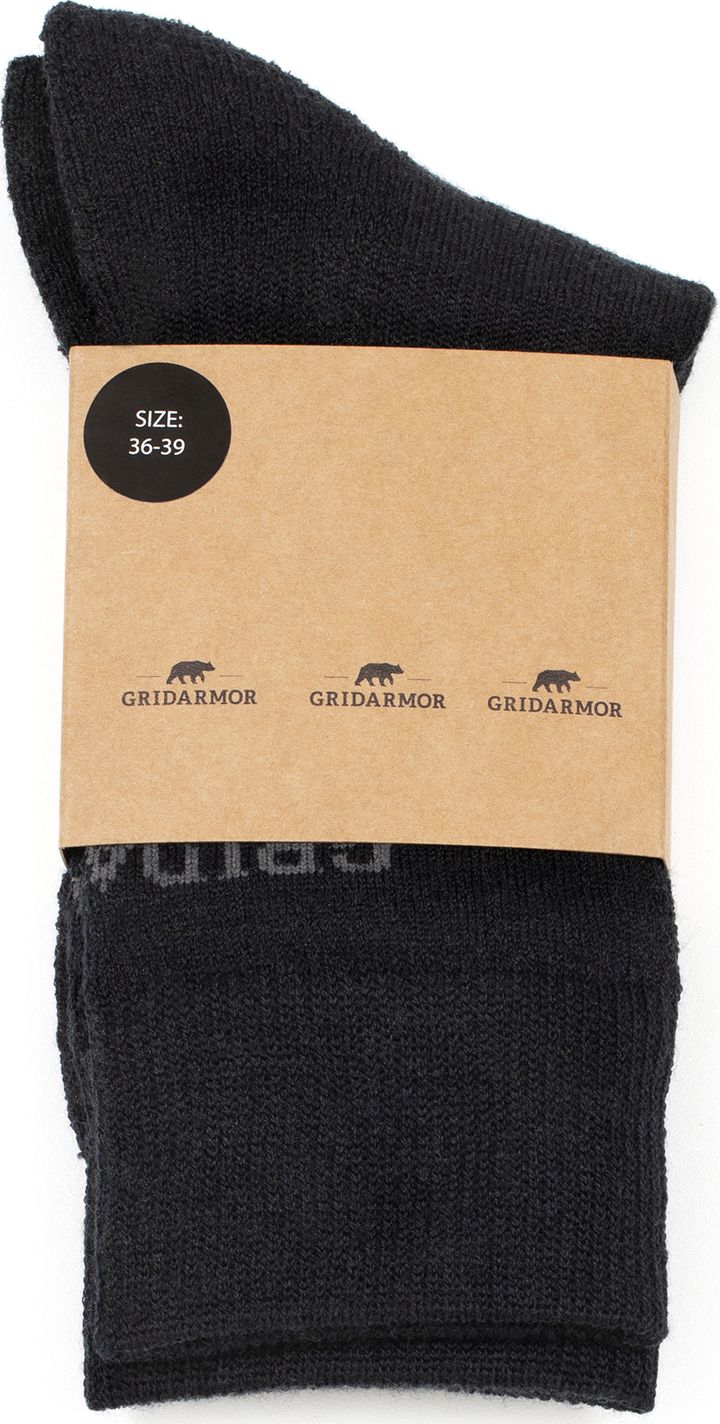 Gridarmor Hiking Wool Sock G2 Black Beauty Gridarmor Gridarmor Hiking Wool Sock G2 Black Beauty Gridarmor