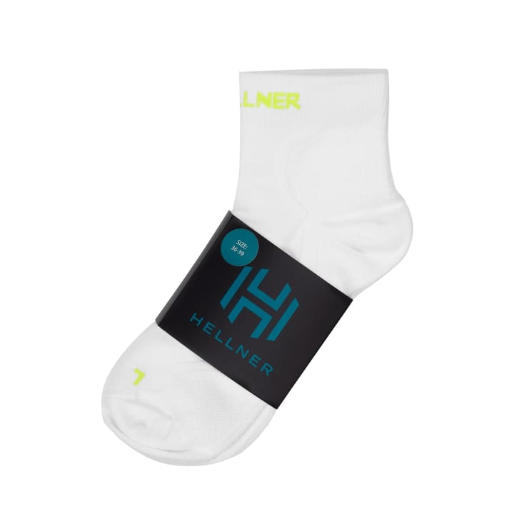 Hellner Running Mid Sock 2-P Bright White Hellner