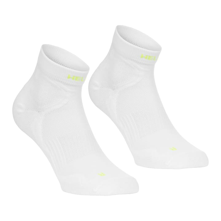 Hellner Running Mid Sock 2-P Bright White Hellner