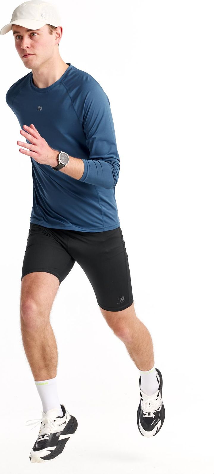 Hellner Men's Core Running Rn Long Sleeve Tee Ensign Blue Hellner