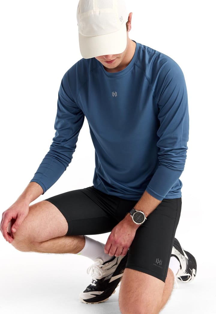 Hellner Men's Core Running Rn Long Sleeve Tee Ensign Blue Hellner