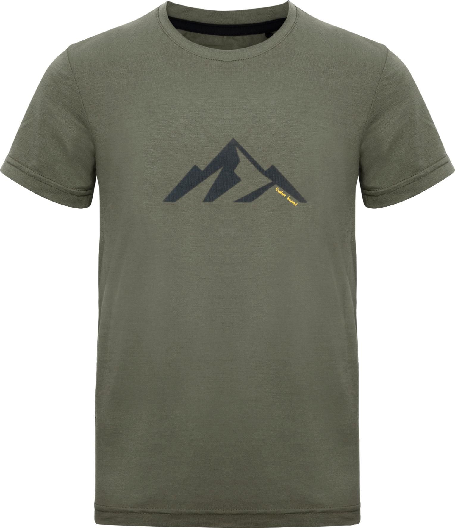 Urberg Junior's Printed Tree Tee Dusty Olive