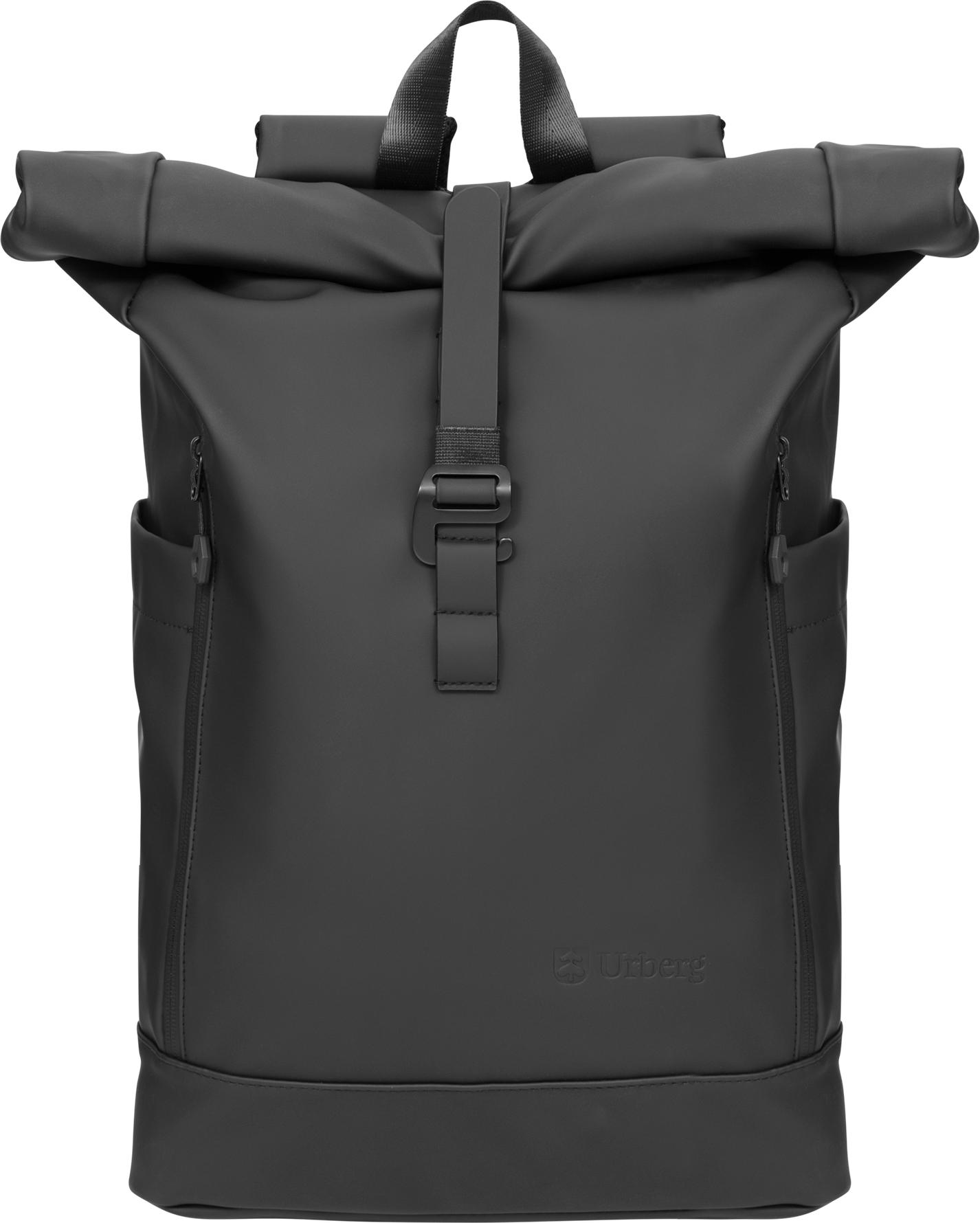 Urberg Rolltop Backpack Pu Black  One Size