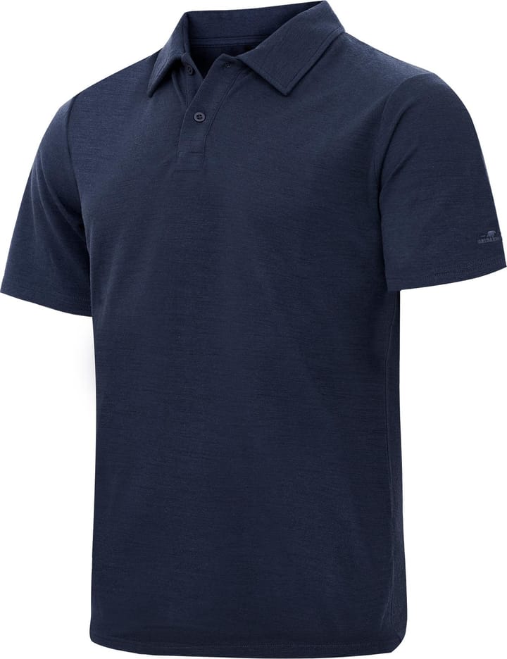 Gridarmor Men's Merino Wool Polo Tee Navy Blazer Gridarmor