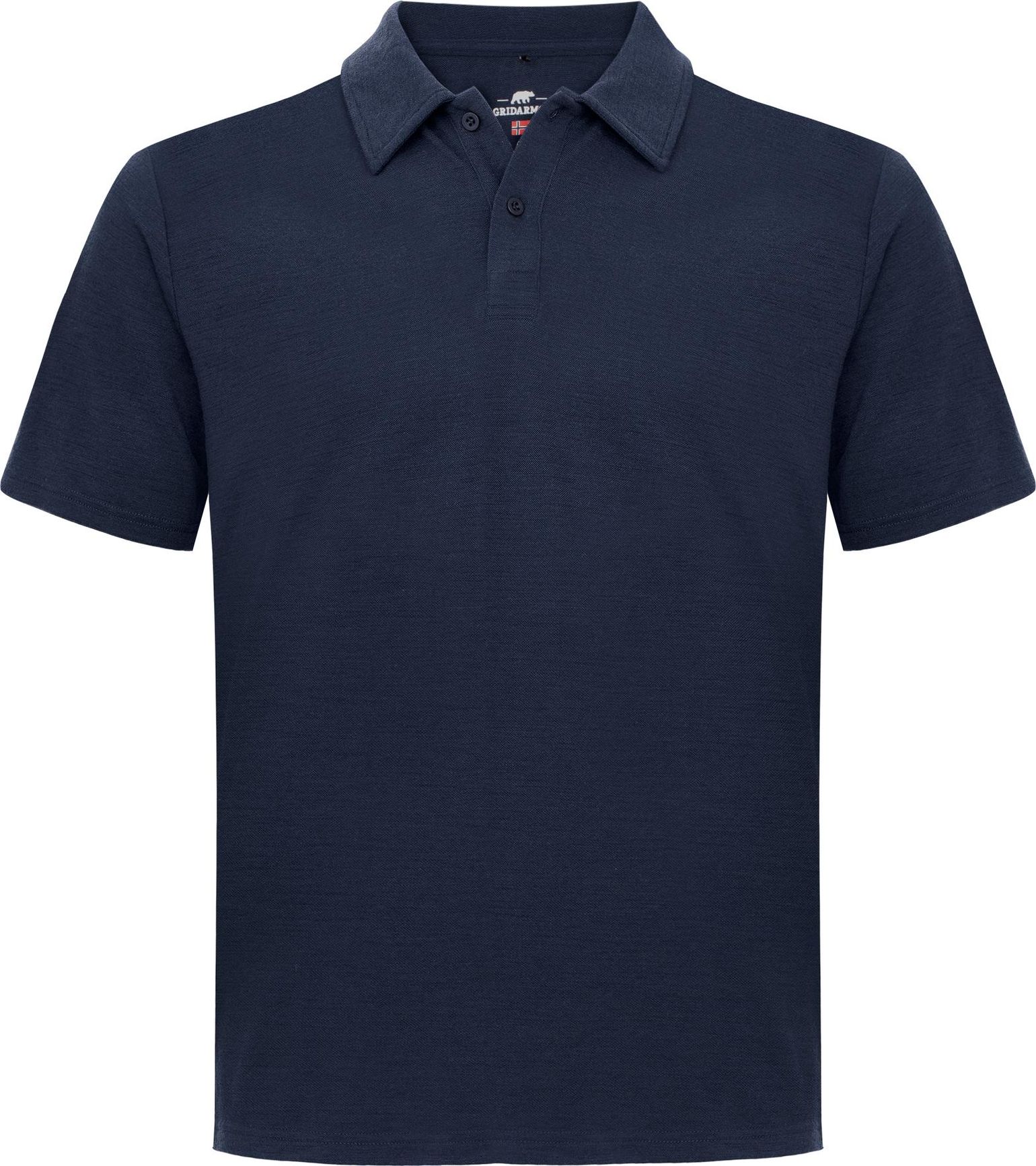 Gridarmor Men's Merino Wool Polo Tee Navy Blazer
