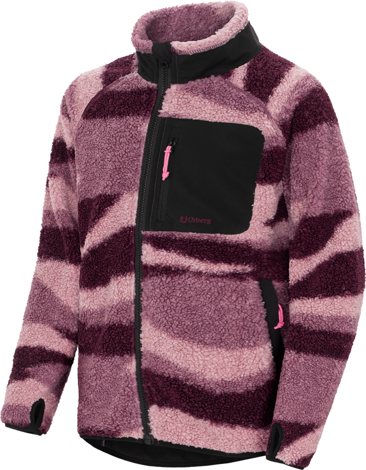 Urberg Junior's Printed Pile Fleece Jacket Pink Aop Urberg
