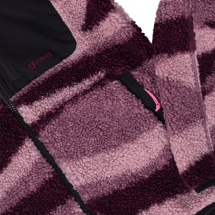 Urberg Junior's Printed Pile Fleece Jacket Pink Aop Urberg