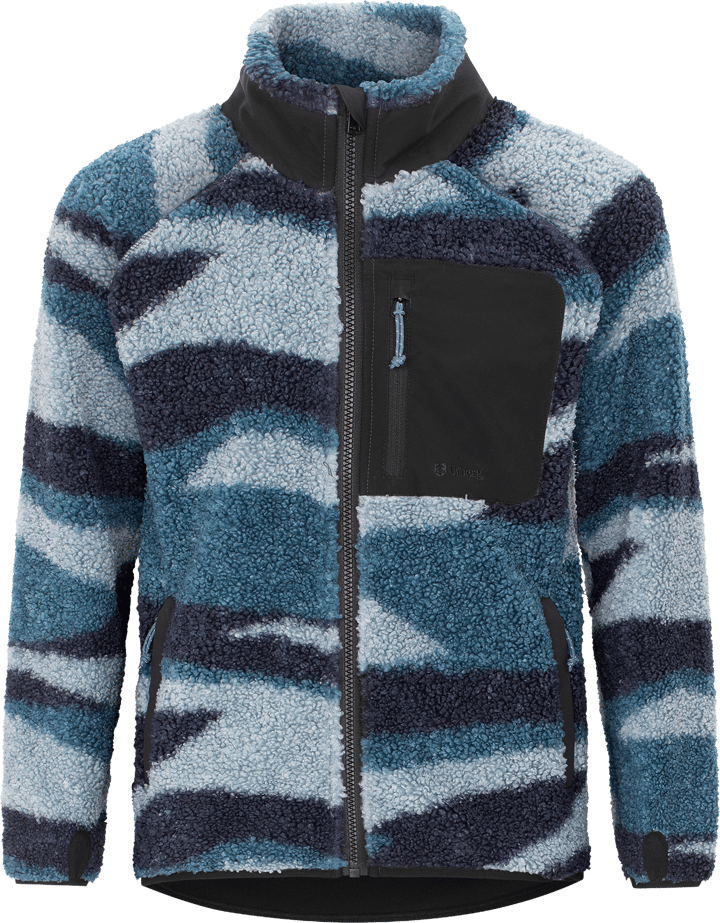 Urberg Junior's Printed Pile Fleece Jacket Blue Aop Urberg