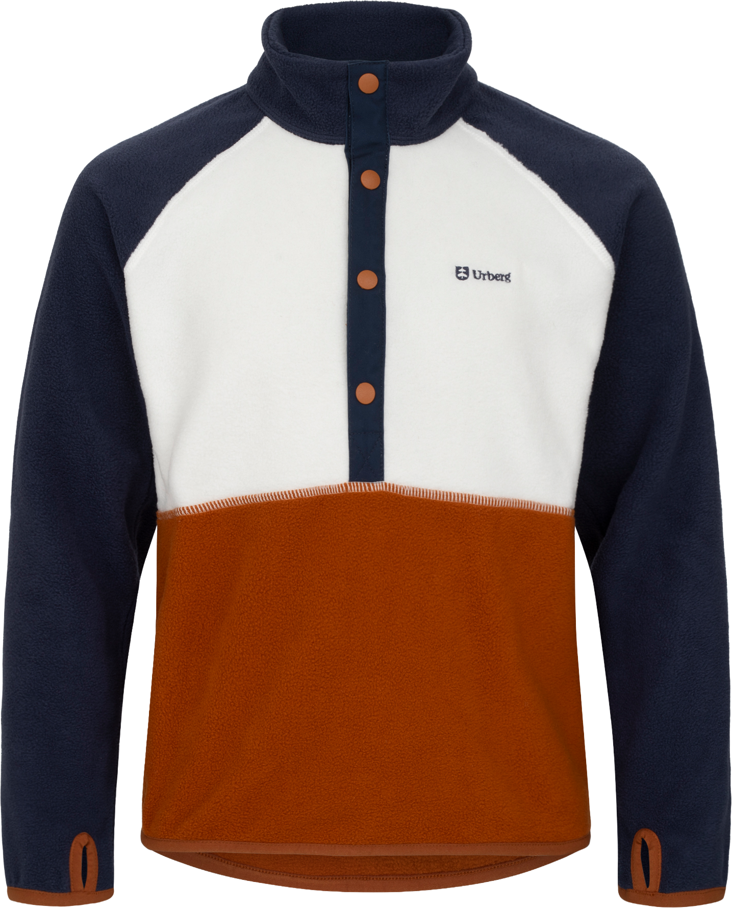 Urberg Junior's Colour Block Fleece Sweater Mood Indigo