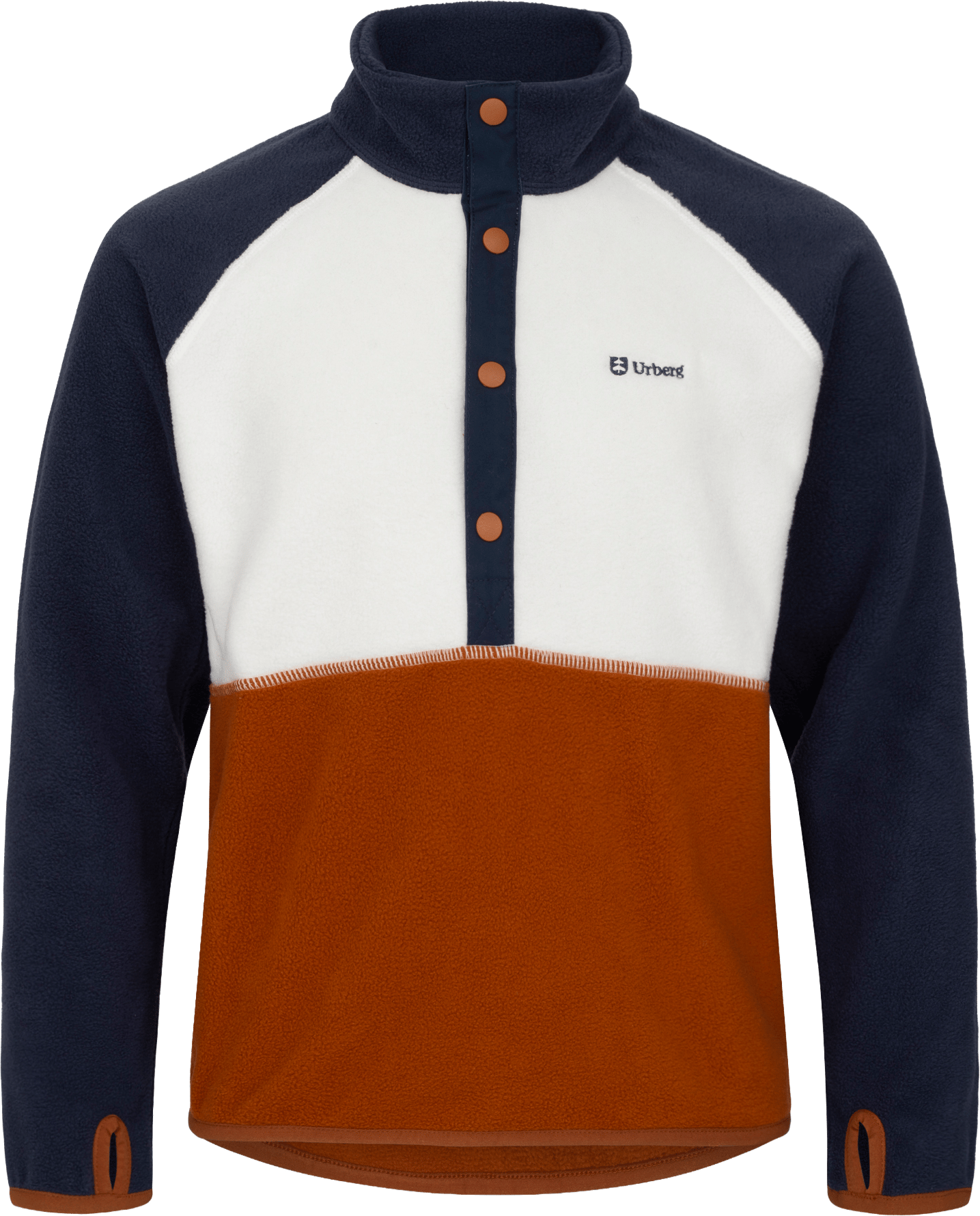 Urberg Junior's Colour Block Fleece Sweater Mood Indigo