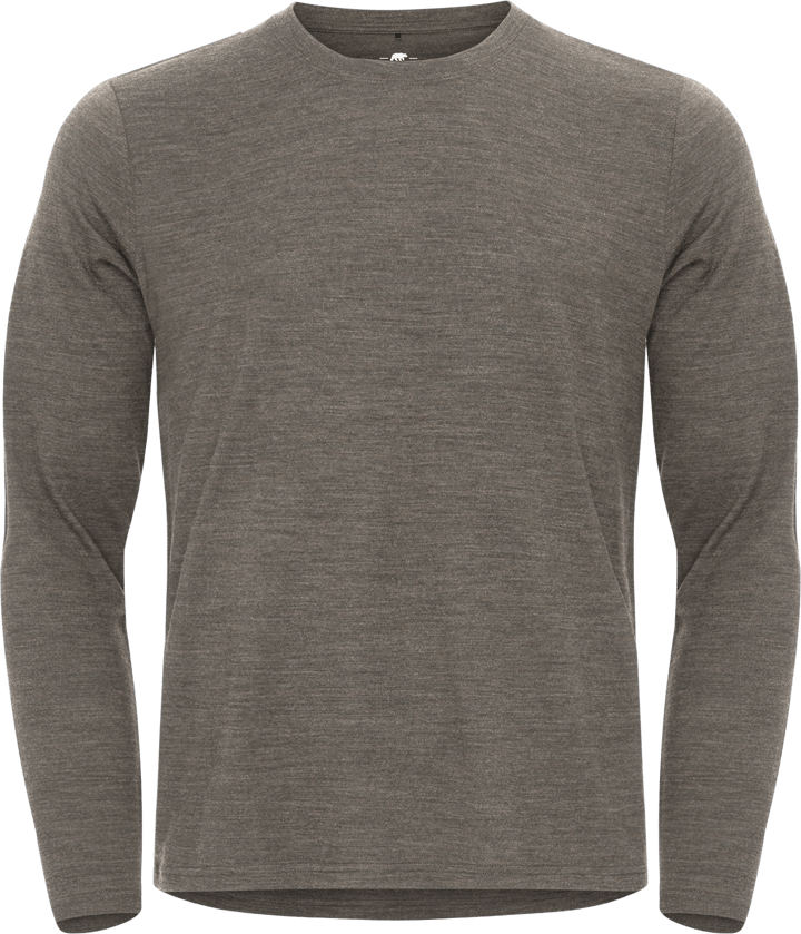 Gridarmor Men's Merino Wool Ls Tee Dusty Olive Melange Gridarmor