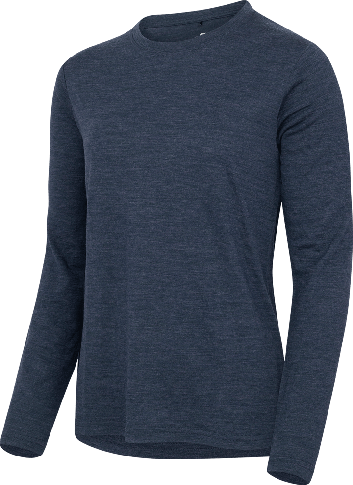 Gridarmor Women's Merino Wool Ls Tee Navy Blazer Melange Gridarmor