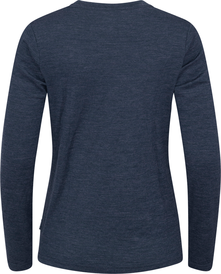 Gridarmor Women's Merino Wool Ls Tee Navy Blazer Melange Gridarmor