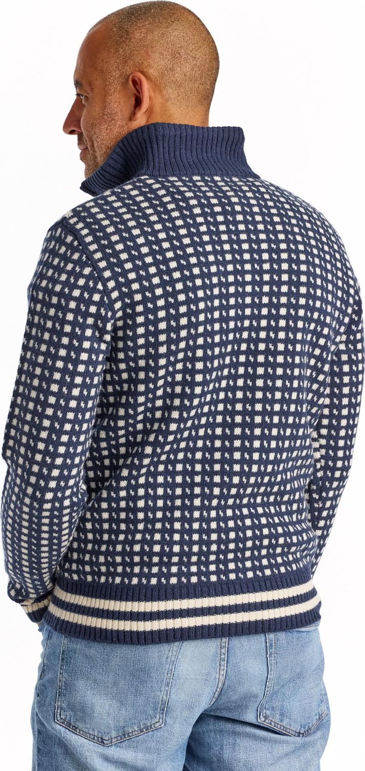 Gridarmor Men's Classic Wool HalfZip Sweater Navy Blazer Gridarmor