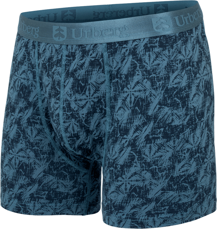 Urberg Men's Bamboo Printed Boxers 3-Pack Mallard Blue Print + Black Beauty + Dark Navy Urberg