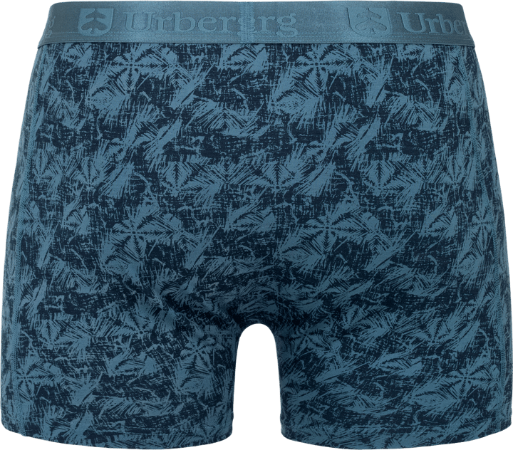 Urberg Men's Bamboo Printed Boxers 3-Pack Mallard Blue Print + Black Beauty + Dark Navy Urberg