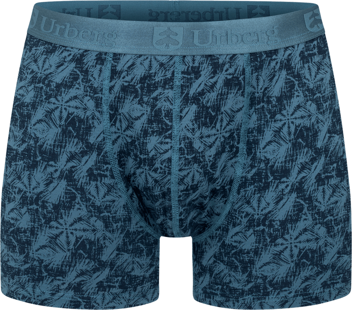 Urberg Men's Bamboo Printed Boxers 3-Pack Mallard Blue Print + Black Beauty + Dark Navy Urberg