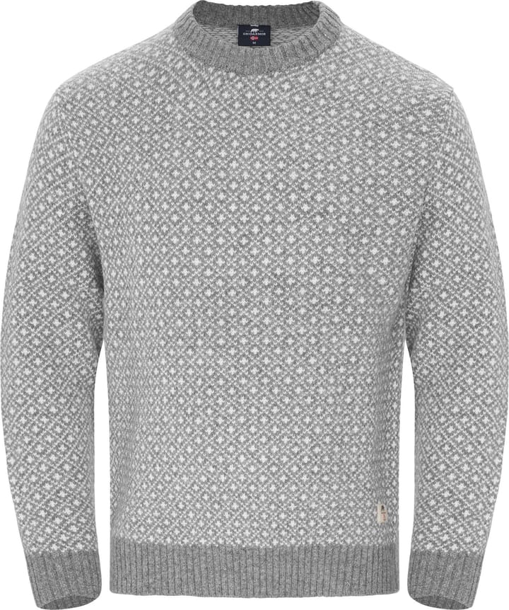 Gridarmor Men's Heavy Knit Wool Sweater Grey Melange Gridarmor