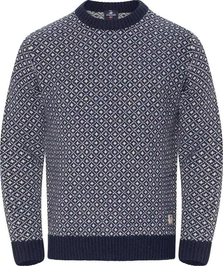 Gridarmor Men's Heavy Knit Wool Sweater Navy Blazer Gridarmor