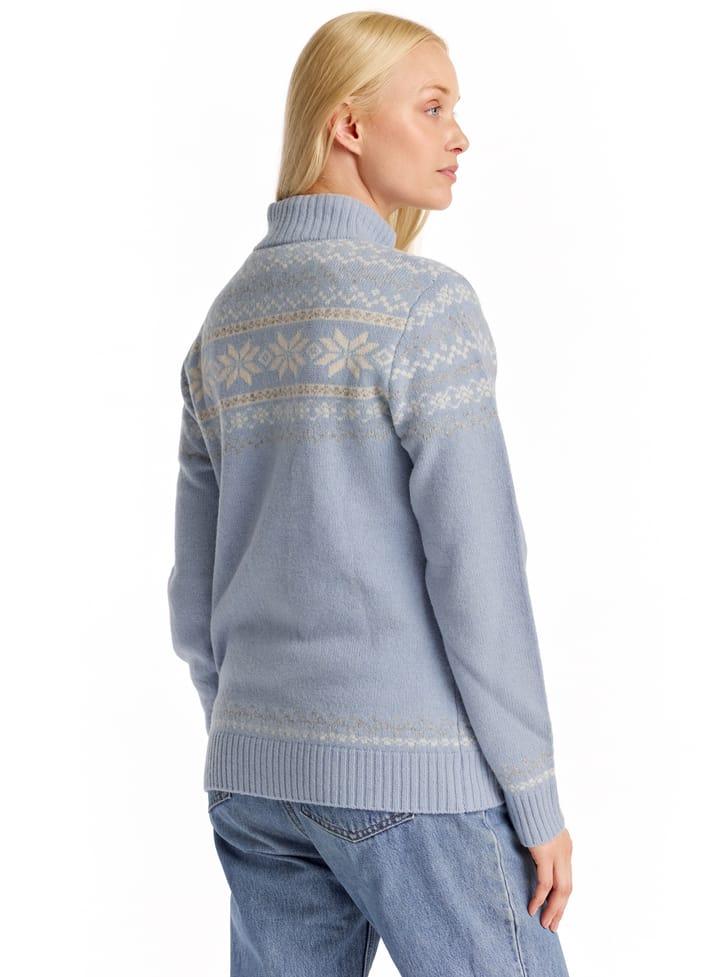 Gridarmor Women's Snøstjerne Fz Ullgenser 2.0 Chambray Blue Gridarmor