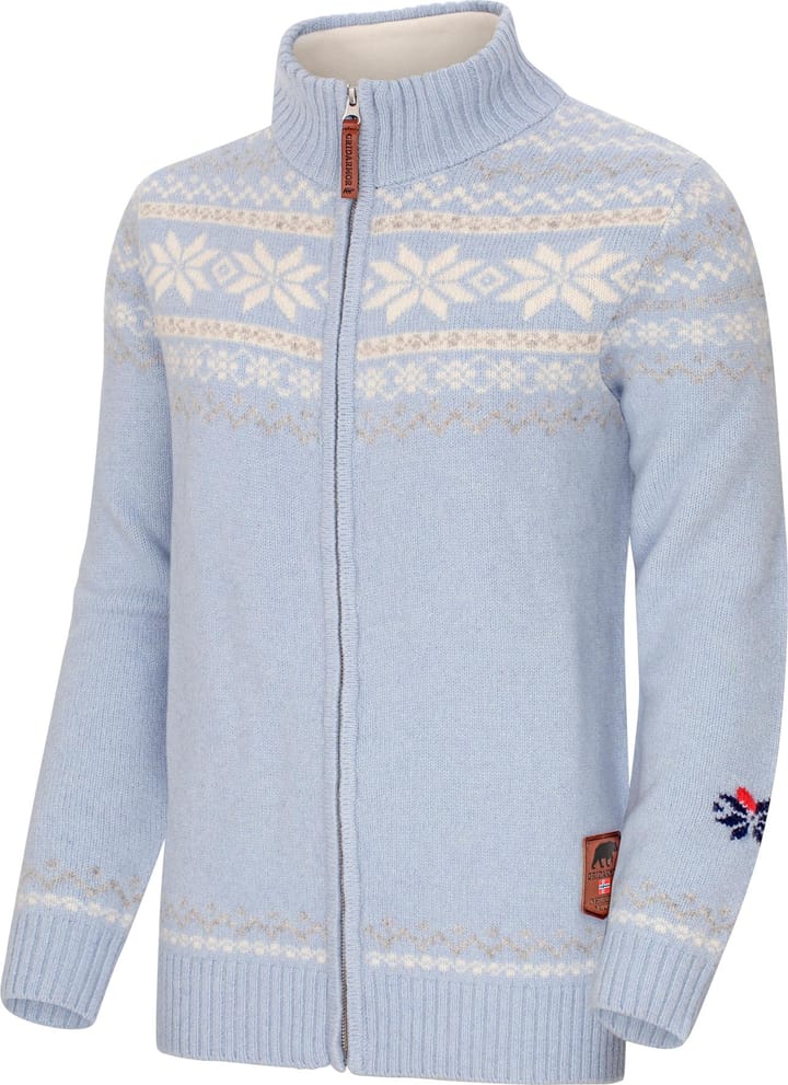 Gridarmor Women's Snøstjerne Fz Ullgenser 2.0 Chambray Blue Gridarmor