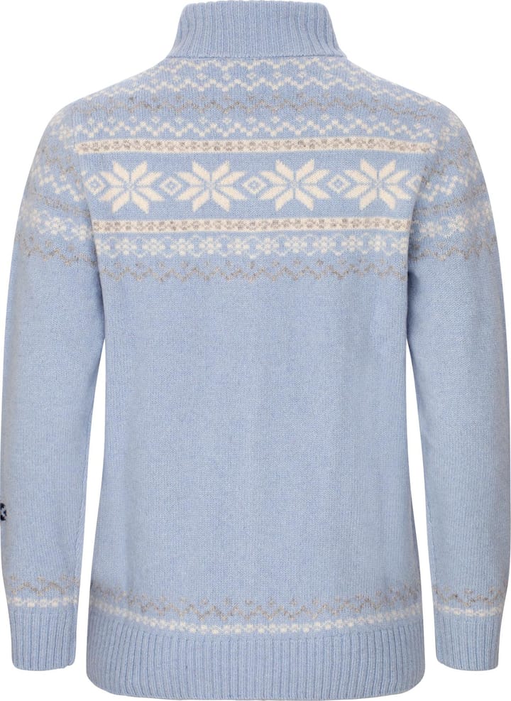 Gridarmor Women's Snøstjerne Fz Ullgenser 2.0 Chambray Blue Gridarmor