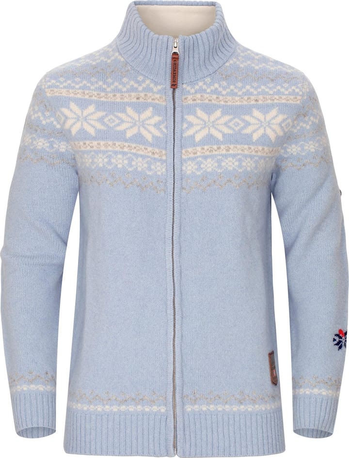 Gridarmor Women's Snøstjerne Fz Ullgenser 2.0 Chambray Blue Gridarmor