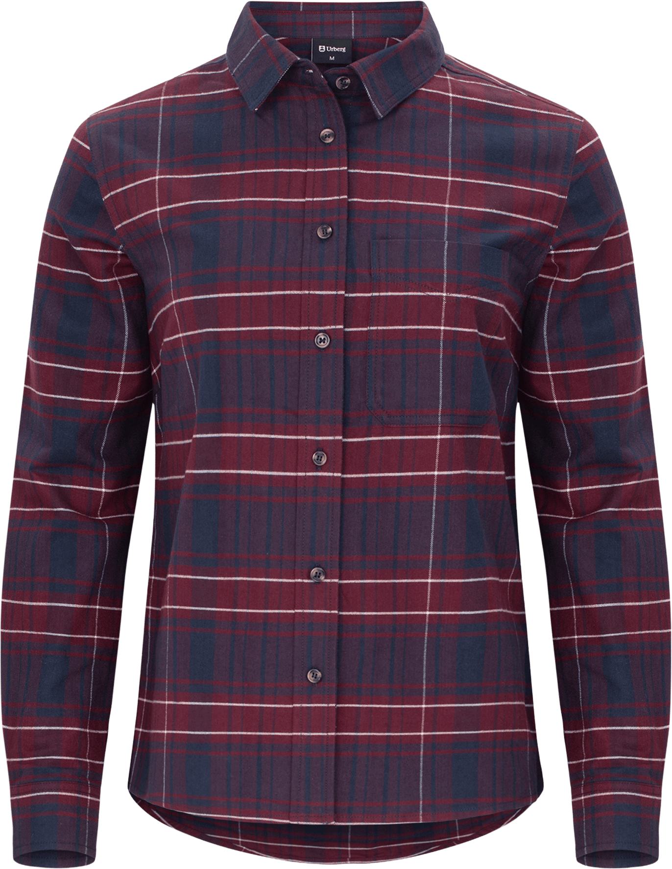 Urberg Checked Flanell Shirt Wmn Navy/DK Purple/CloudDancer