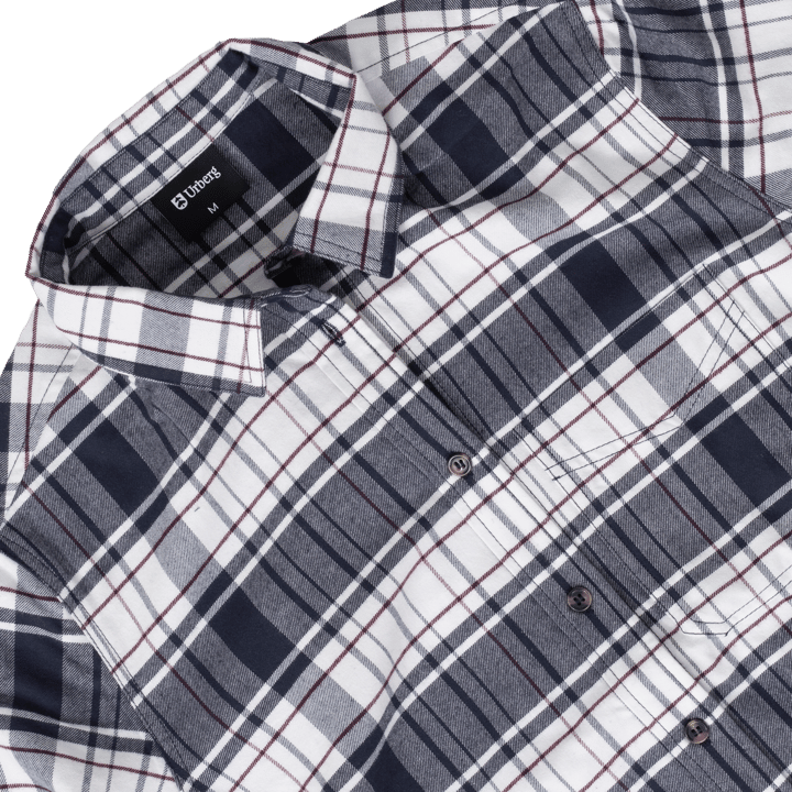 Urberg Women's Checked Flanell Shirt CloudDancer/Navy/Fig Urberg