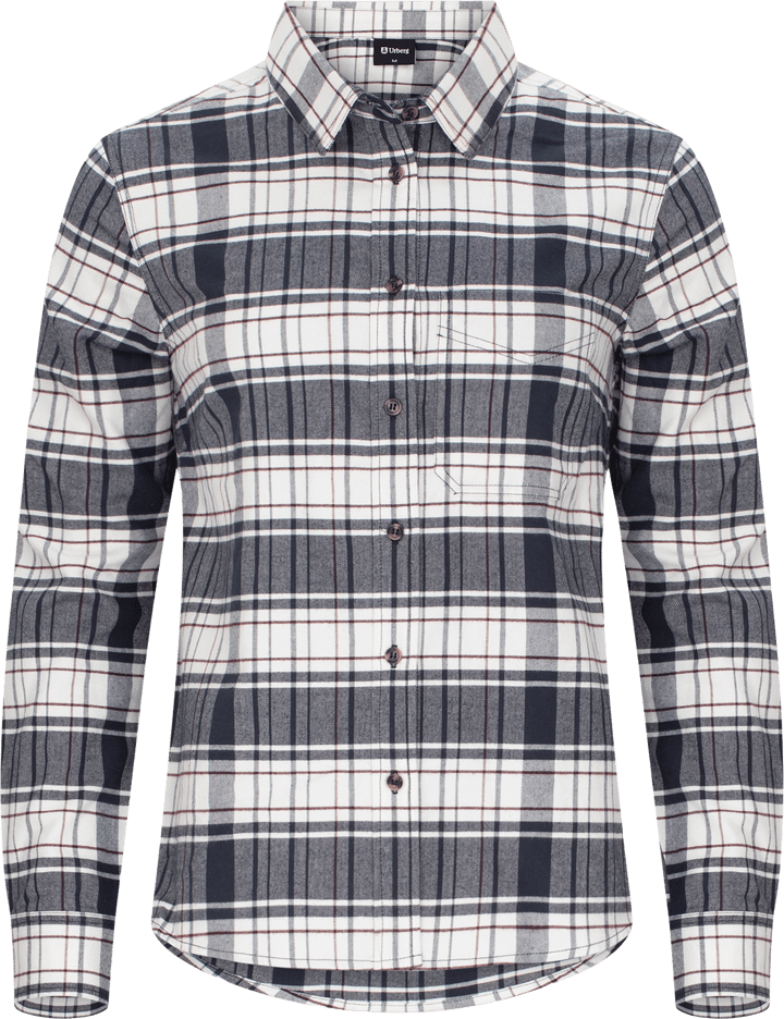 Urberg Women's Checked Flanell Shirt CloudDancer/Navy/Fig Urberg
