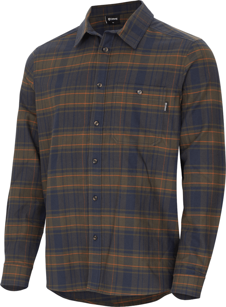 Urberg Men's Checked Flanell Shirt DK Green/Navy/Glazed Ginger Urberg