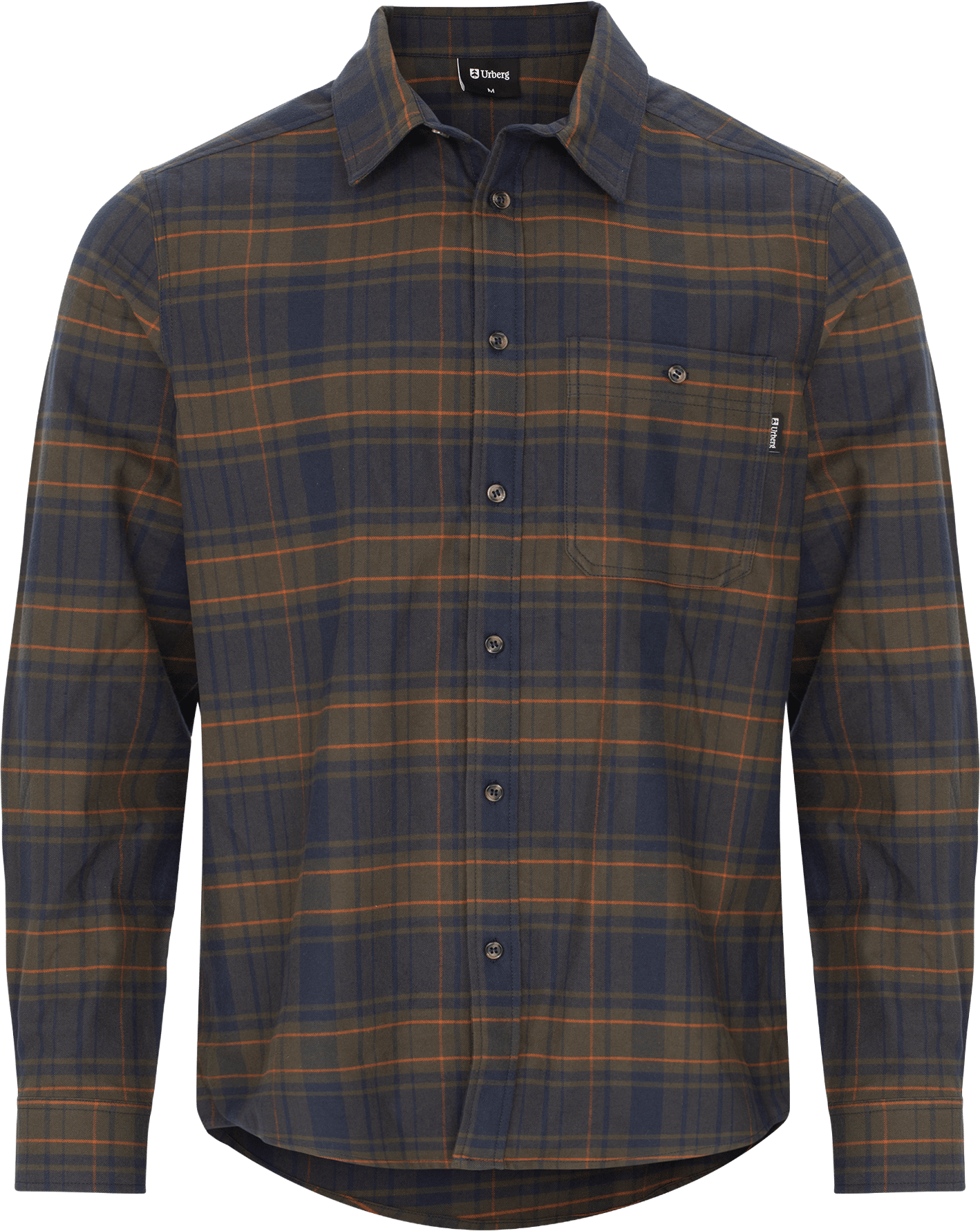 Urberg Men's Checked Flanell Shirt DK Green/Navy/Glazed Ginger