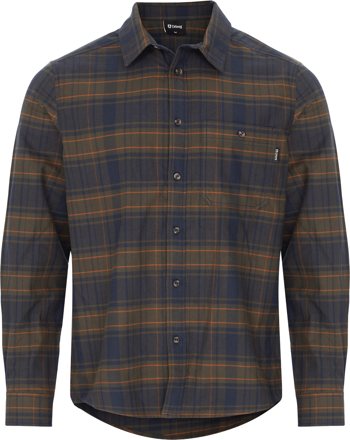 Urberg Men's Checked Flanell Shirt DK Green/Navy/Glazed Ginger