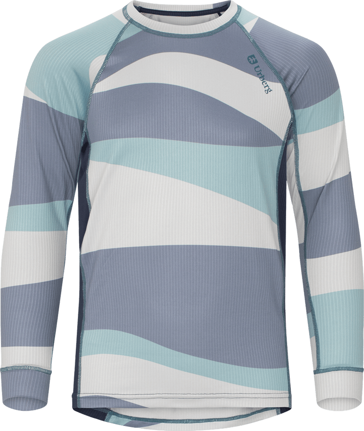 Urberg Junior's Printed Base Layer Set Blue Aop Urberg