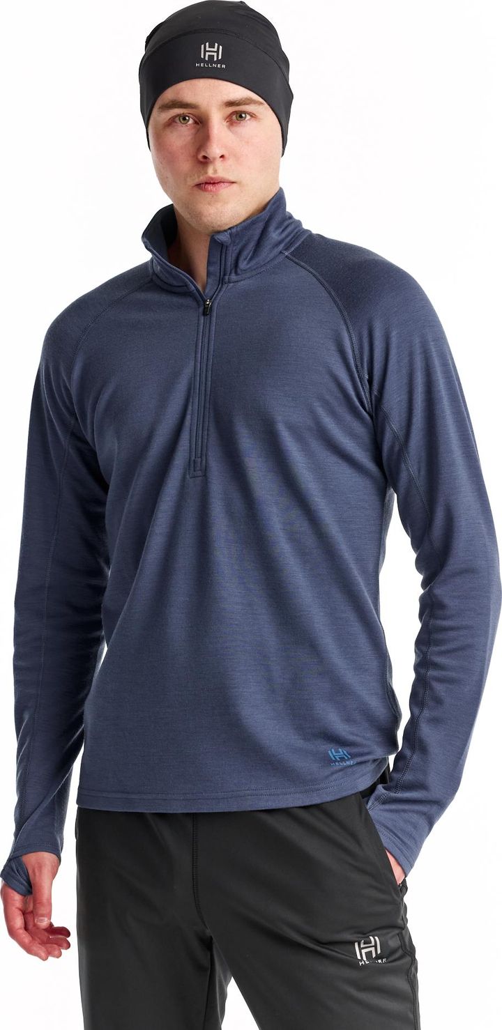 Hellner Men's Wool Mix 2nd Layer Half Zip Oceania Hellner