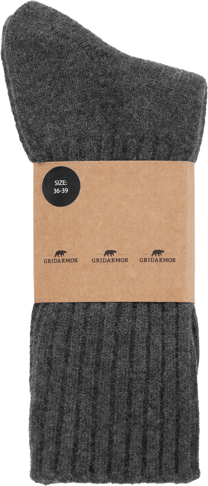 Gridarmor Classic Wool Sock Grey Melange Gridarmor