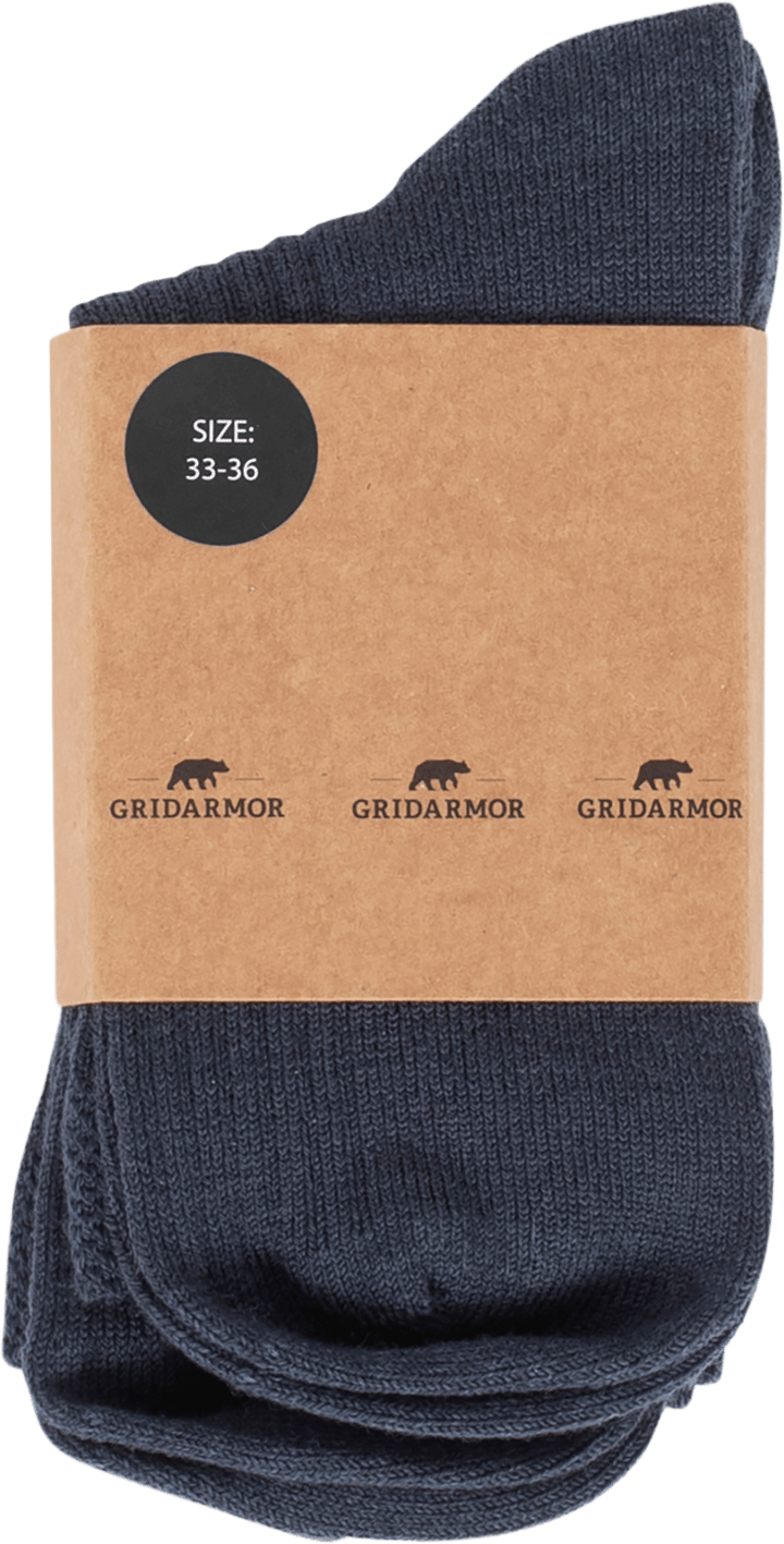 Gridarmor Junior's Merino Wool Ribb Sock 2p Navy Blazer Gridarmor