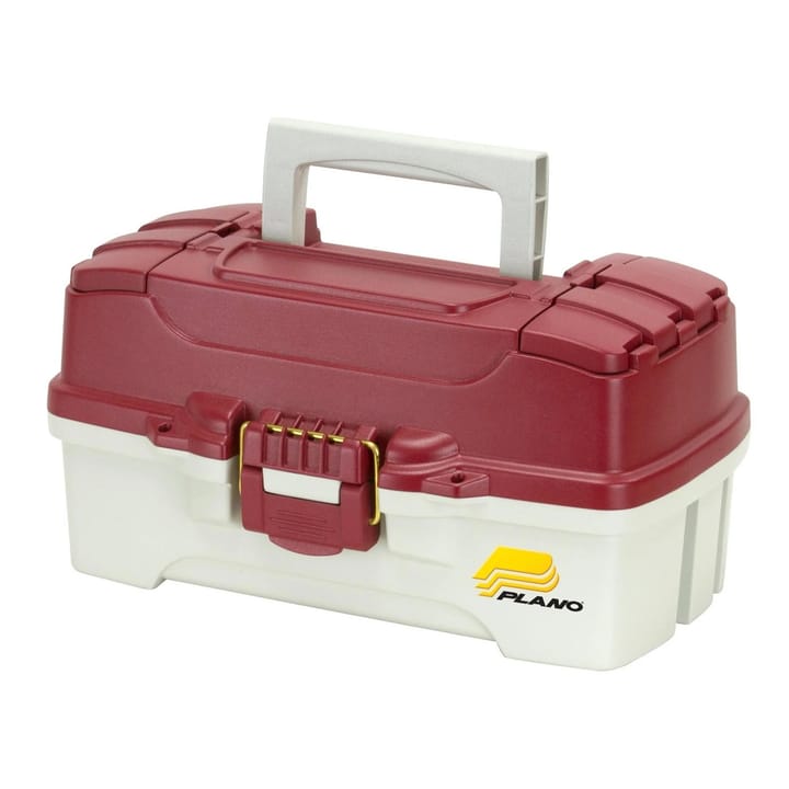 Plano 620106 1 Tray Box Red Mtl/Off White Plano