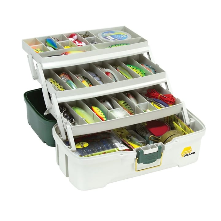 Plano 620306 3 Tray> Mtlc Green/Off White Plano
