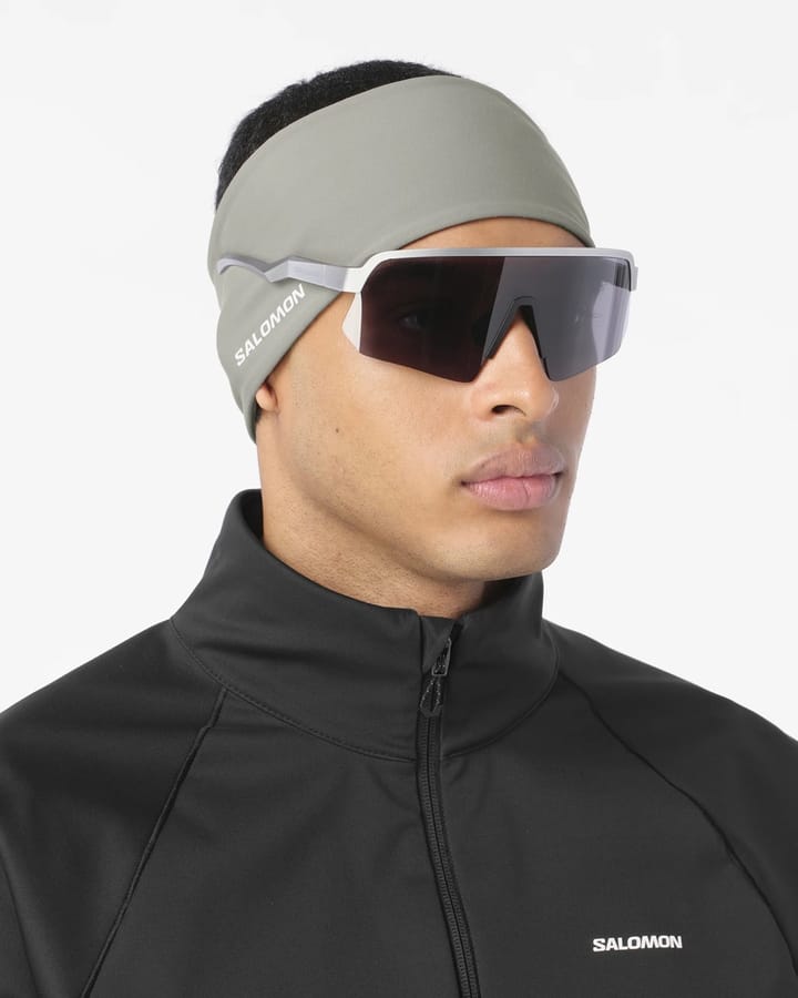 Salomon Unisex Run Tech Headband  Castor Gray/ Salomon
