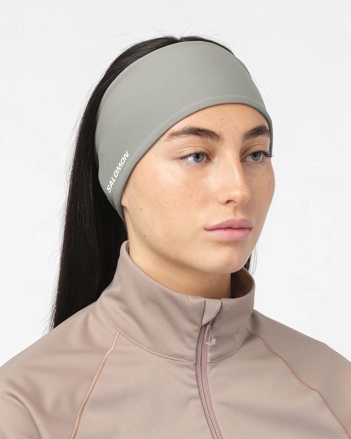 Salomon Unisex Run Tech Headband  Castor Gray/ Salomon
